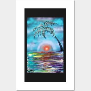 Tropical Sunset Posters and Art
